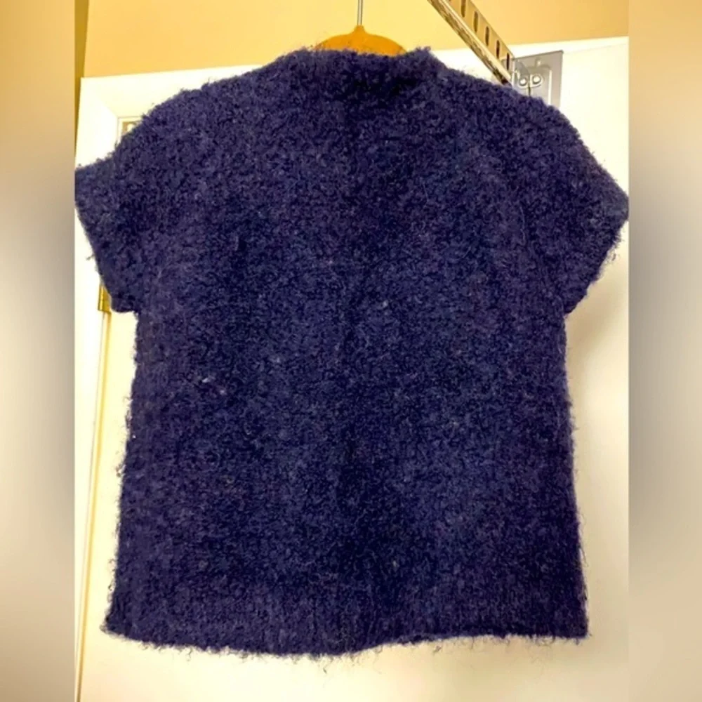 J. Crew Crewcuts Cozy Wool Alpaca Navy Cardigan Sweater Size 3T